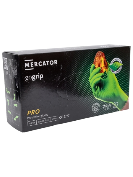 Профессиональные нитриловые перчатки gogrip, зеленые, размер XXL, 25 пар RP30029006_0001