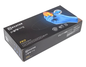 Профессиональные нитриловые перчатки gogrip синие, удлинненные 300 мм, размер XL, 25 пар. RP30031005_0001