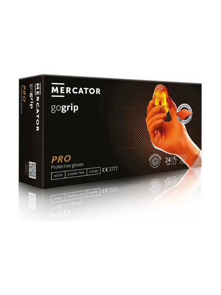 Профессиональные нитриловые перчатки gogrip, оранжевые, размер XL, 25 пар RP30025005_0001