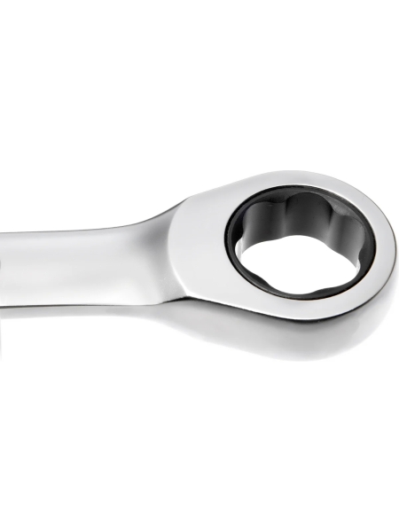 Набор комбинированных трещоточных ключей 8 предметов Inforce, Сталь Cr-V, 8-19мм, профессиональный, 06-05-86