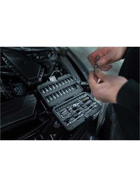 Набор инструментов Inforce 46 предметов 1/4" Inforce, Сталь Cr-V, Профессиональный, 06-07-11