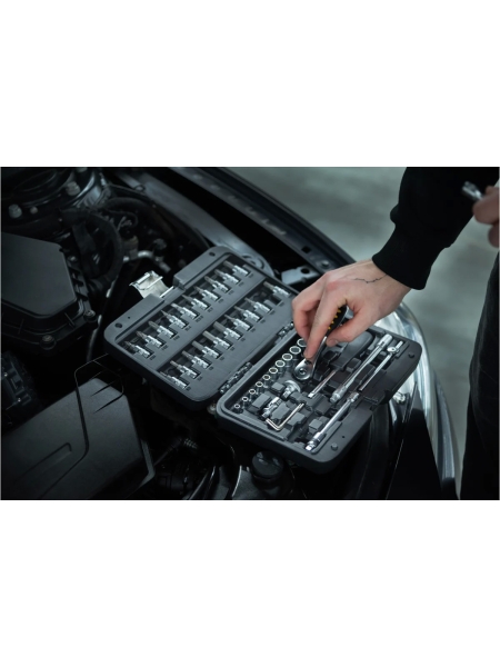 Набор инструментов Inforce 46 предметов 1/4" Inforce, Сталь Cr-V, Профессиональный, 06-07-11