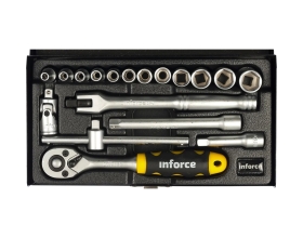 Набор торцевых головок Inforce PROFline 18 предметов 06-01-08