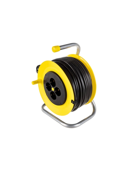 Силовой удлинитель на катушке Inforce К4-Е-40 ПВС 3x1.5 40м 4 розетки 25140