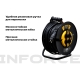 Силовой удлинитель на катушке Inforce 4 гнезда, с/з КГт 3х2,5 16A 50м IP44 GRANITE ZG 09-15-04
