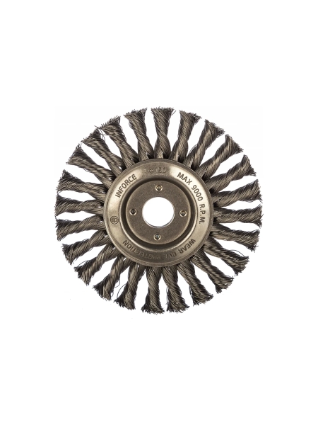 Щетка дисковая плоская для УШМ (150х22.2 мм) Inforce 11-01-049