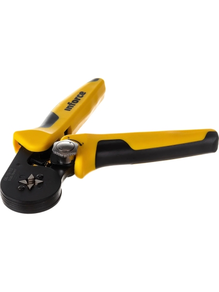 Квадратные пресс-клещи Inforce с регулировочным винтом 0.2-16 мм² 06-19-13