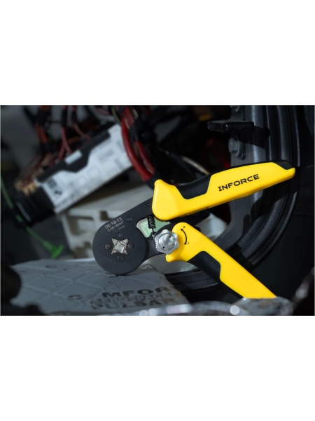 Квадратные пресс-клещи Inforce с регулировочным винтом 0.2-16 мм² 06-19-13