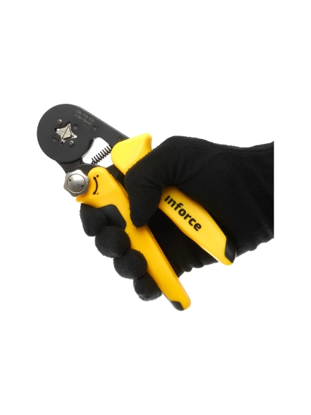 Квадратные пресс-клещи Inforce с регулировочным винтом 0.2-16 мм² 06-19-13