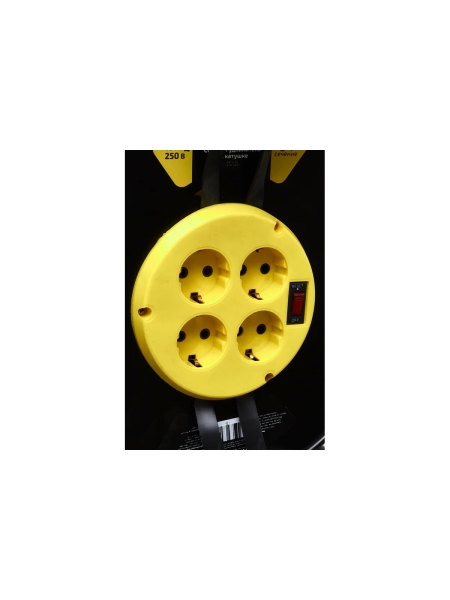 Силовой удлинитель на катушке Inforce 4 гнезда, с/з КГт 3х1,5 16A 50м IP44 GRANITE ZG 09-15-02