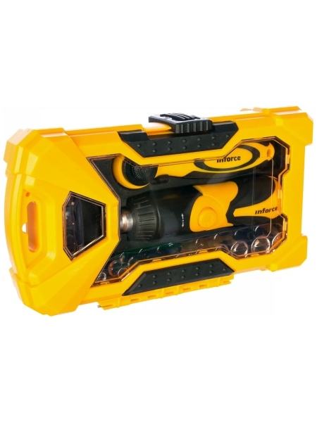 Набор бит и торцевых головок с отверткой и трещоткой (26 предметов) Inforce 06-09-41