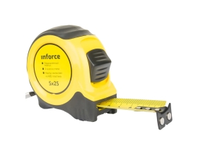 Измерительная рулетка Inforce 5х25мм с магнитным крюком 06-11-07