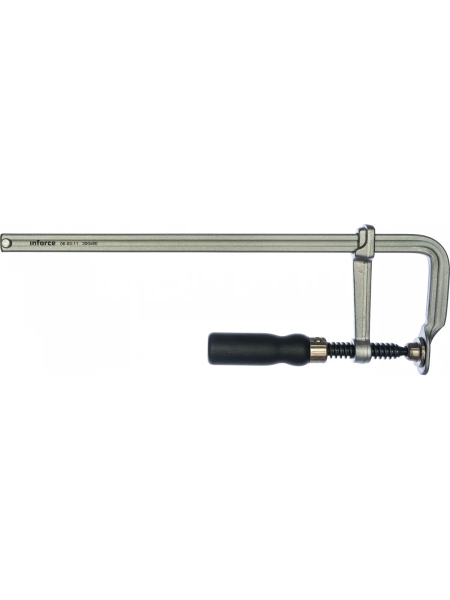F-образная стальная струбцина металл 300х80 мм Inforce 06-03-11