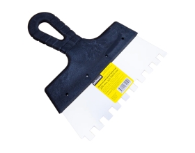 Зубчатый шпатель Inforce 200 мм зуб 10х10 мм 020605-010-200