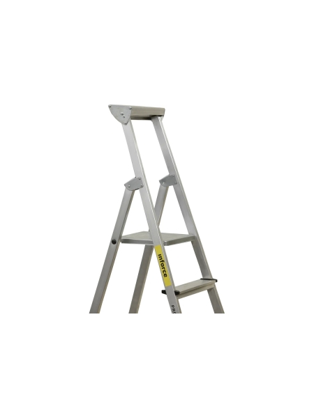 Алюминиевая стремянка с алюминиевым лотком Inforce 3 ступени СП-01-03