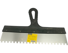 Зубчатый шпатель Inforce 350 мм зуб 8х8 мм с пластиковой ручкой 020605-080-350