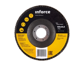 Круг лепестковый (125х22,2 мм; P60) Inforce 11-01-039