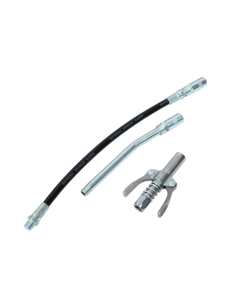 Профессиональный плунжерный шприц с быстросъёмом для густой смазки (шланг+трубка) 400см3, Inforce 08-09-20