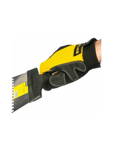 Зубчатый шпатель Inforce 150 мм зуб 6х6 мм с пластиковой ручкой 020605-006-150