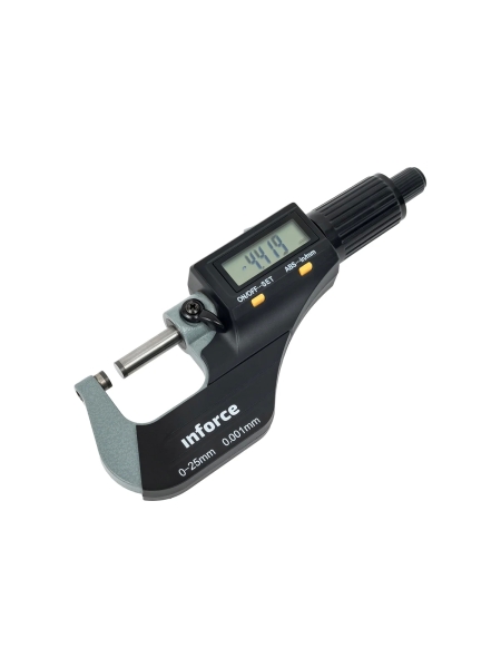 Цифровой микрометр Inforce 0-25мм/0-1"*0.001мм/0.00005" 06-11-44