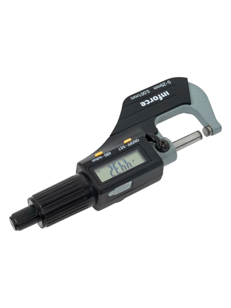 Цифровой микрометр Inforce 0-25мм/0-1"*0.001мм/0.00005" 06-11-44