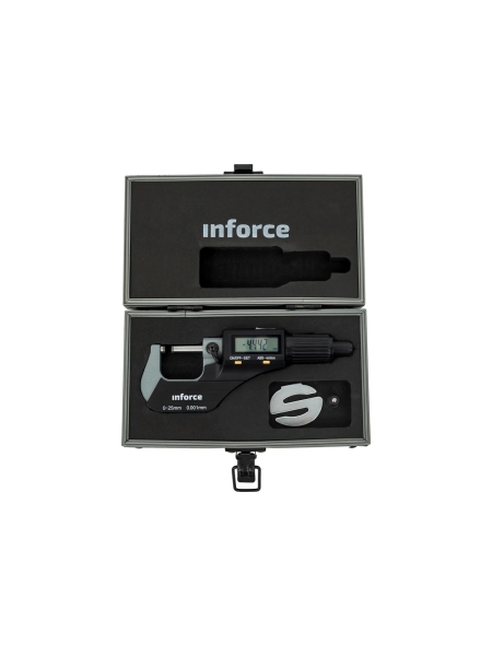 Цифровой микрометр Inforce 0-25мм/0-1"*0.001мм/0.00005" 06-11-44