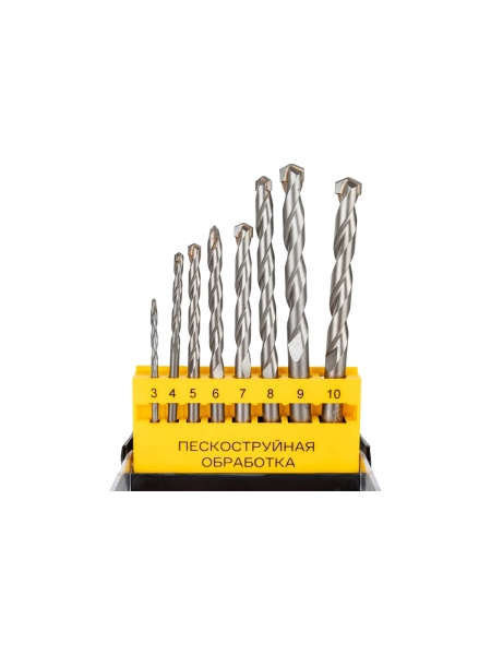 Набор сверл по бетону 8 шт, 3-10 мм Inforce 11-01-902-8