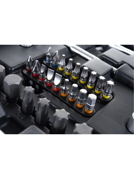 Набор инструментов Inforce 101 предмет 1/2 дюйма и 1/4 дюйма, Сталь Cr-V, Профессиональный, 06-07-15