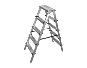Алюминиевая стремянка Inforce двусторонняя, 5 ступеней 02-11-11