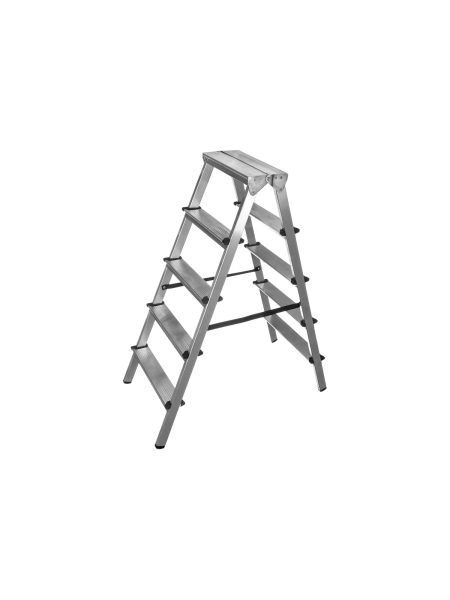 Алюминиевая стремянка Inforce двусторонняя, 5 ступеней 02-11-11