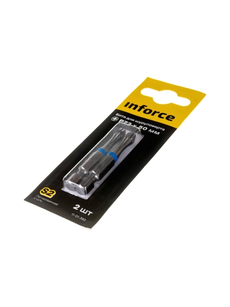 Бита (2 шт; PZ2; 50 мм) для шуруповерта Inforce 11-01-392