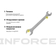 Рожковый ключ 14x17мм Inforce, Сталь Cr-V, профессиональный, 06-05-62
