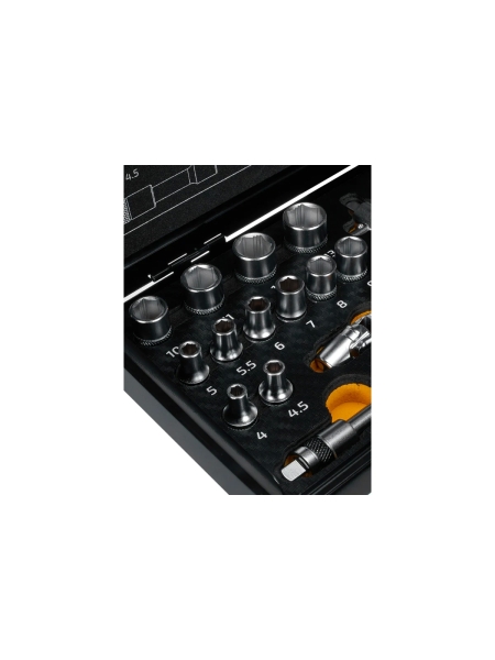 Набор инструментов 18 предметов 1/4" Inforce, Сталь Cr-V, Профессиональный, 06-07-13