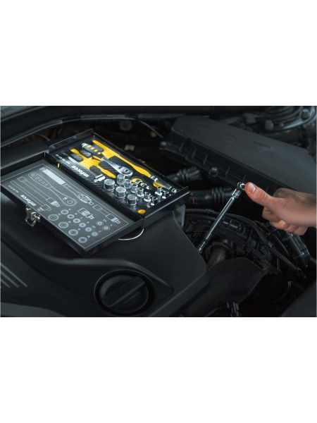 Набор инструментов 18 предметов 1/4" Inforce, Сталь Cr-V, Профессиональный, 06-07-13