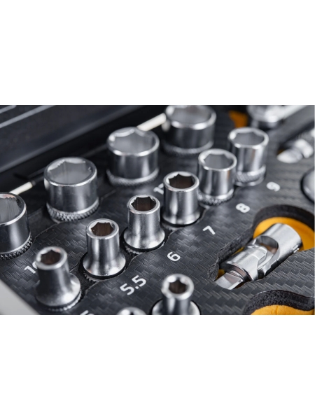 Набор инструментов 18 предметов 1/4" Inforce, Сталь Cr-V, Профессиональный, 06-07-13