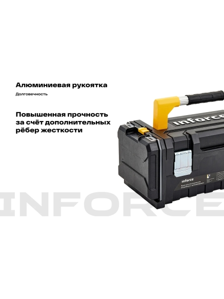 Ящик для инструментов Inforce 20 дюймов c органайзерами 06-20-11
