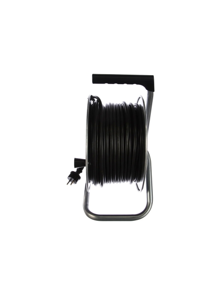 Силовой удлинитель Inforce К4-Е-50 на металлической катушке ПВС 3x1.5 50м 16А, 4 розетки с з/к 40150