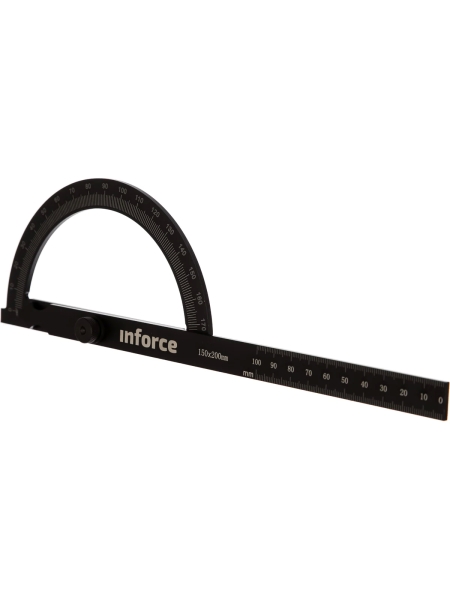 Транспортир с линейкой 200 мм Inforce 06-11-64