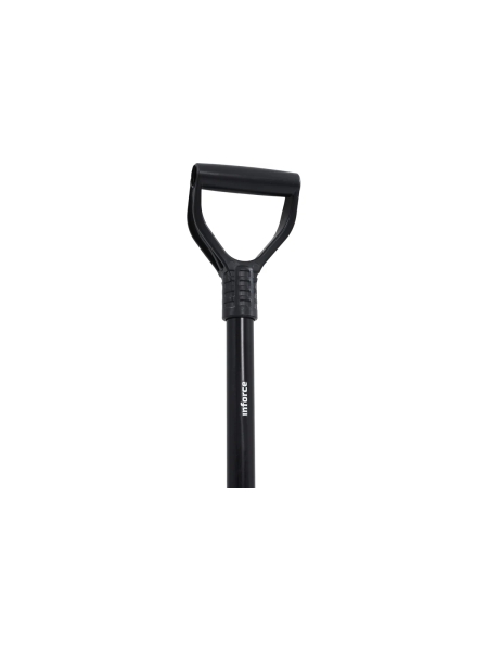 Автомобильная лопата Inforce из рельсовой стали с черенком и ручкой 06-12-10