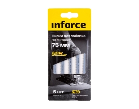 Пилки по металлу 5 шт, 75 мм для лобзика Inforce 11-01-709