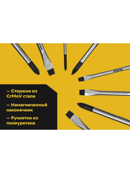 Набор отверток Inforce 8 шт 06-09-94