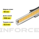 Строительный нож 18 мм в металлическом корпусе Inforce 06-02-10
