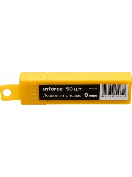 Лезвия 9 мм титановые 50 штук в упаковке Inforce 11-03-12