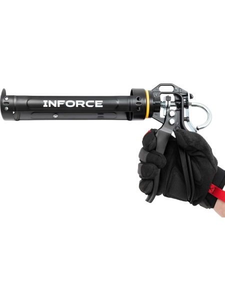 Пистолет для герметиков Inforce полуоткрытый, поворотный, 320мл 01-13-09