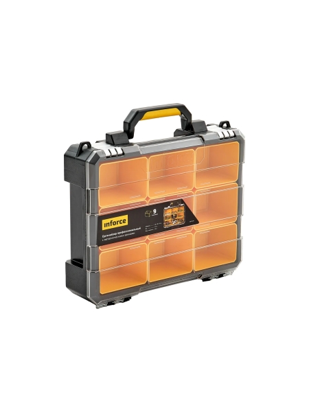 Профессиональный органайзер с металлическими замками 9 отделений Inforce 06-20-10