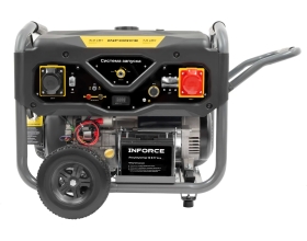 Бензиновый трехфазный генератор Inforce (8,5 кВт при 400/230В; эл.стартер; ATS; колёса и ручки) GL 8500E-3D