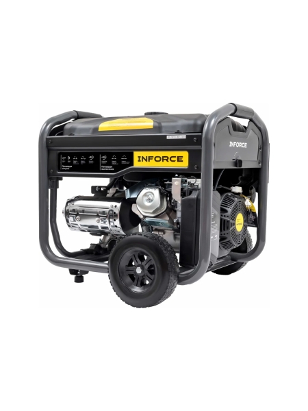 Бензиновый трехфазный генератор Inforce (8,5 кВт при 400/230В; эл.стартер; ATS; колёса и ручки) GL 8500E-3D