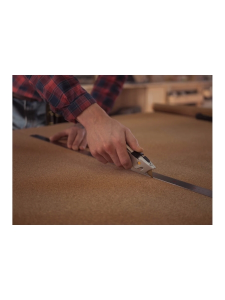 Трапециевидный нож с автовозвратом лезвия Inforce 06-02-09