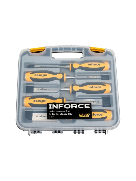 Набор стамесок Inforce 5 шт., 6,12,18,25,32 мм 06-15-04