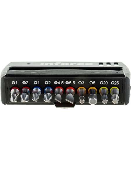 Набор бит с держателем 11 предметов Inforce 11-01-285